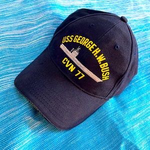 Navy Cap USS George H.W. Bush CVN 77. Very fine used condition.